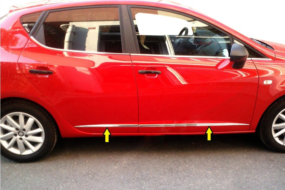 Seat Ibiza 2010-2017 Türleisten Carmos (4 Stk., Edelstahl) Image