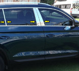 Skoda Kodiaq 2016-2023 Edelstahl Türsäulen Zierleisten Foto 2