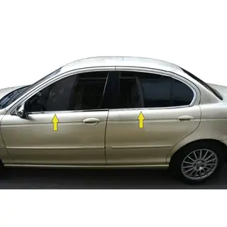 Fensterzierleisten unten Edelstahl Jaguar X-Type 2001-2009 Foto 1