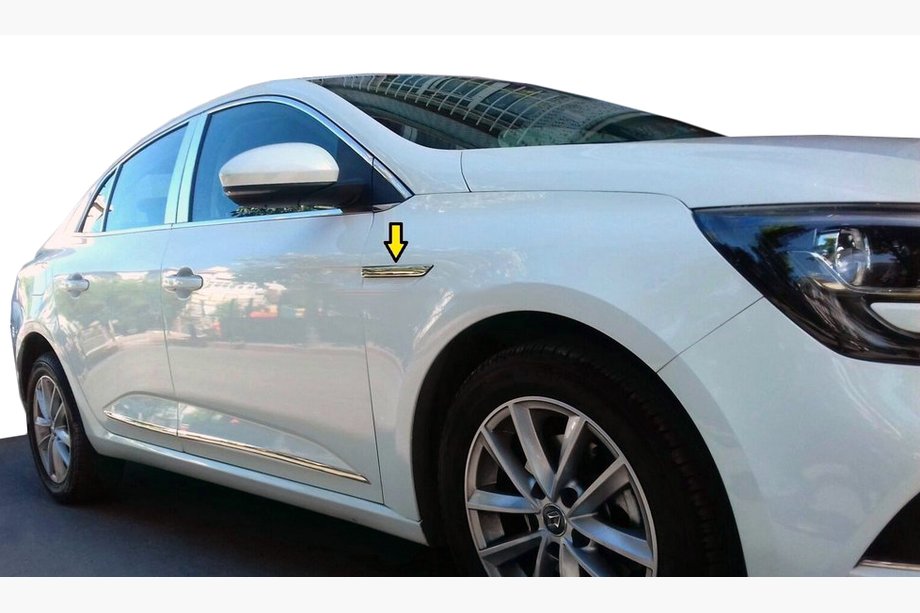 Renault Megane IV 2016-2025 Kotflügelverkleidung 2016-2020 (Edelstahl) Image