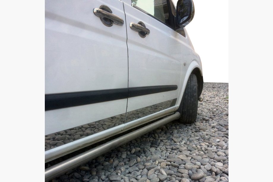 Mercedes Vito W639 2004-2014 Türleisten Edelstahl (8-teilig, für Türkante) Image