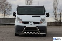 Renault Trafic 2001–2015 Frontbügel mit Bügeln WT003-15 (Edelstahl) Foto 2