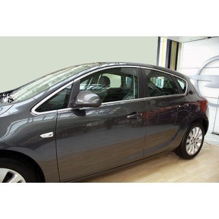 Komplette Fensterumrandung (HB, 12-tlg, Edelstahl) Opel Astra J 2009-2015 Foto 1