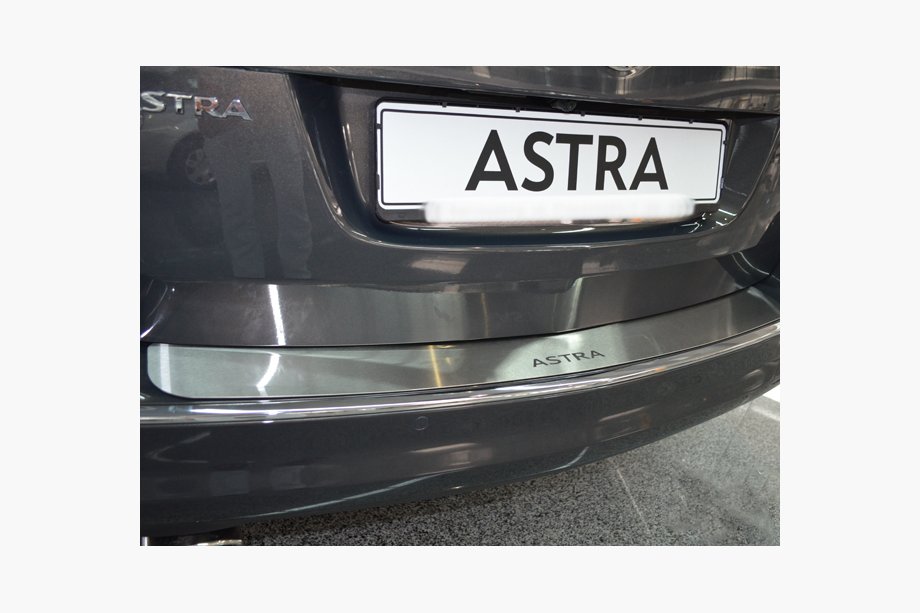 Opel Astra J 2009-2015 Heckstoßstangenabdeckung Natanika (Edelstahl) Schrägheck, 2009-2015 Image
