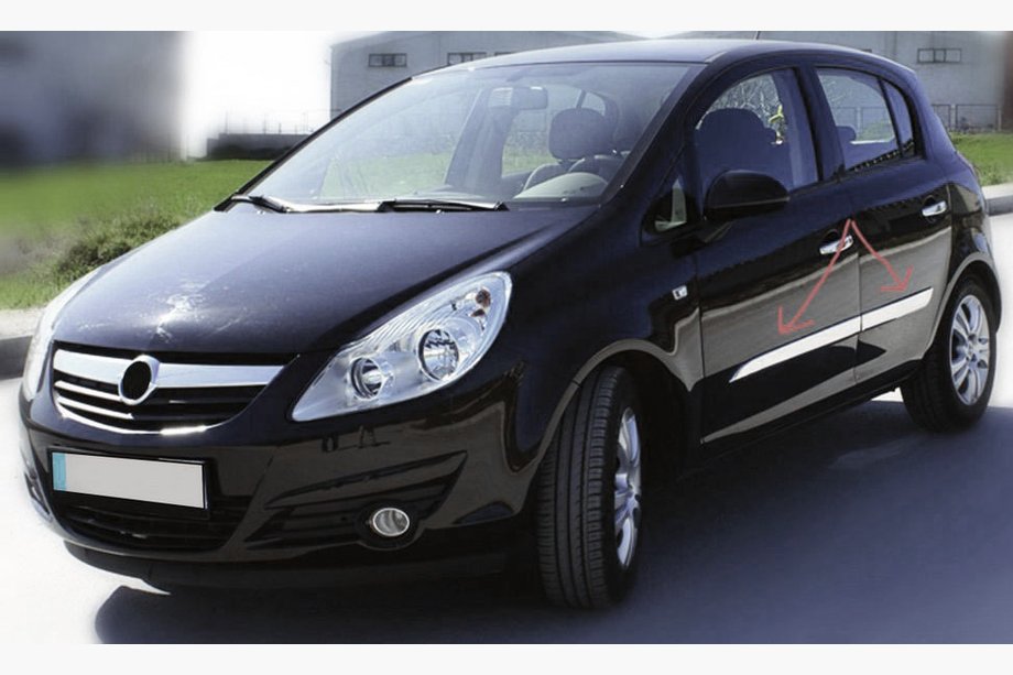 Opel Corsa D 2007-2014 Türleisten Edelstahl (4 Stk.) Image