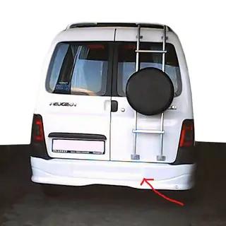 Heckstoßstangenabdeckung (grundiert zum Lackieren) Citroen Berlingo 1996-2008 Foto 2