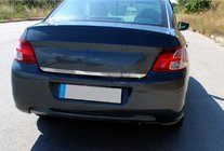 Peugeot 301 2012- Kofferraumladekantenschutz Edelstahl Carmos - Türkischer Edelstahl Foto 1