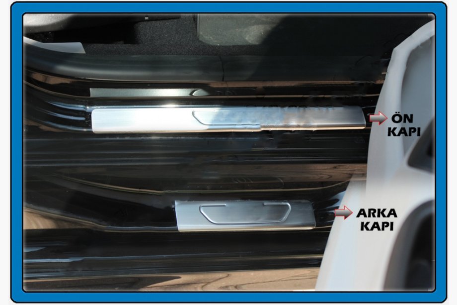 Citroen C-Elysee 2013-2022 Einstiegsleisten OmsaLine (4 Stk, Edelstahl) Image