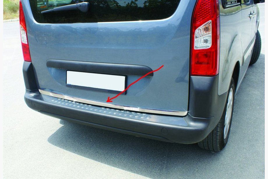 Peugeot Partner Tepee 2008-2018 Kofferraumleiste Edelstahl Image