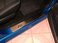 Peugeot 207 2006–2014 Einstiegsleisten Abdeckungen Nataniko (4 Stk., Edelstahl) Foto 1