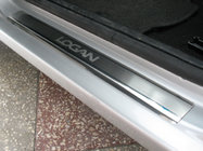 Renault Logan I 2005-2008 Einstiegsleisten Abdeckungen Nataniko (4 Stk., Edelstahl) Premium - 3M Klebeband, 0.8 mm Foto 1