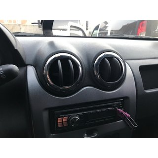 Lüftungsdüsen Blenden Innenraum (4 Stk., Edelstahl) Dacia Duster 2008-2018 Foto 1