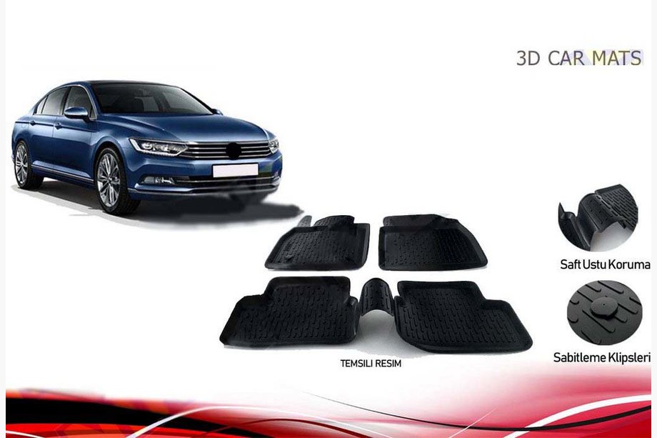 Volkswagen Passat B8 2015-2023 Gummimatten (4 Stk, Niken 3D) Image