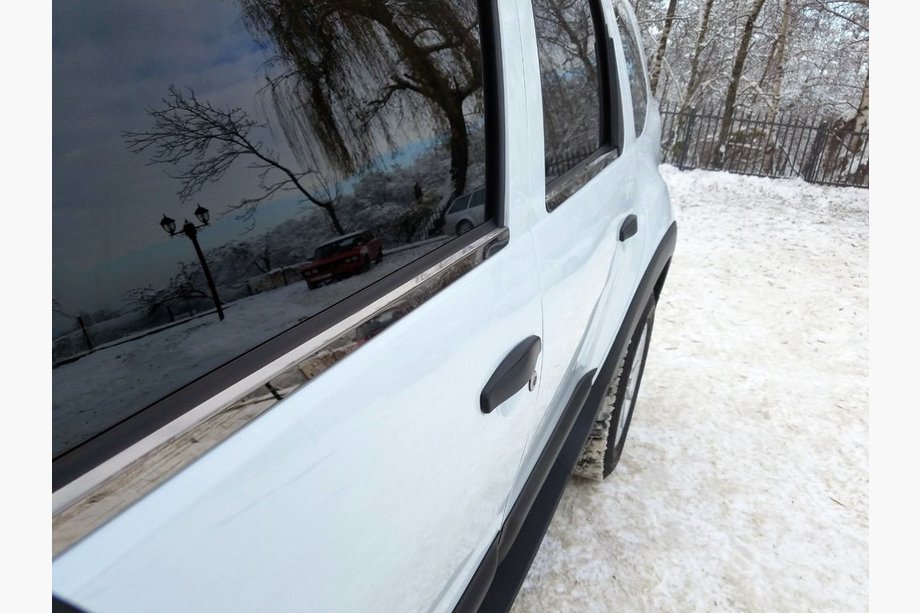 Renault Duster 2008–2017 Fensterleisten Schwarz Chrom (4 Stk., Edelstahl) Image