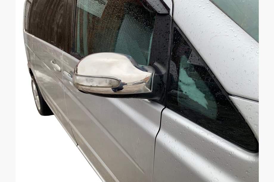 Mercedes Vito W639 2004-2014 Spiegelabdeckungen Edelstahl (2004-2010, Viano, 2 Stk) Image