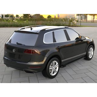 Trittbretter Allmond Black (2 Stk., Aluminium) Volkswagen Touareg 2010-2018 Foto 3