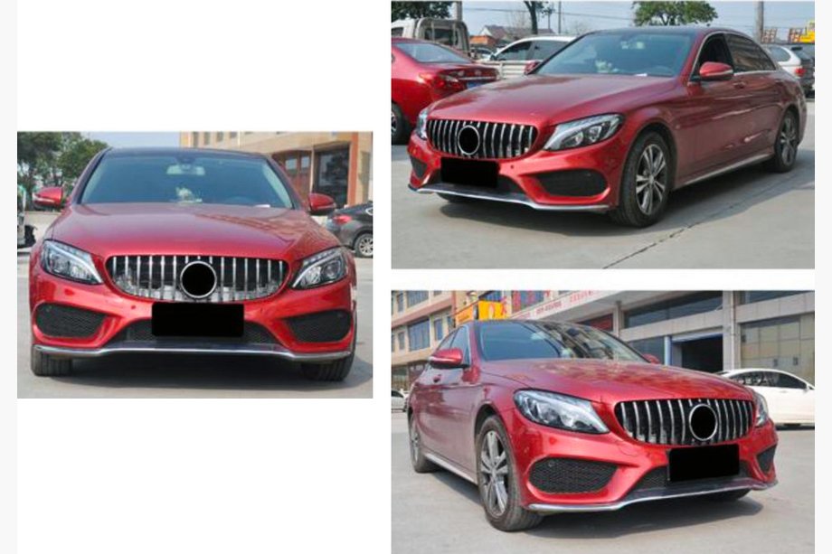 Mercedes C-class W205 2014-2021 Frontgrill Panamericana GT (für Avantgarde/AMG-Line/C43 AMG) Foto 9