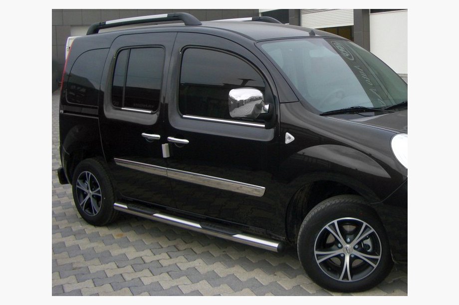Renault Kangoo 2008–2020 Seitliche Rohre BB002 (2 Stk., Edelstahl) 70 mm, langer Radstand Image