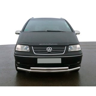 Front Doppelstoßstange ST014 (Edelstahl) Volkswagen Sharan 1995-2010 Foto 1