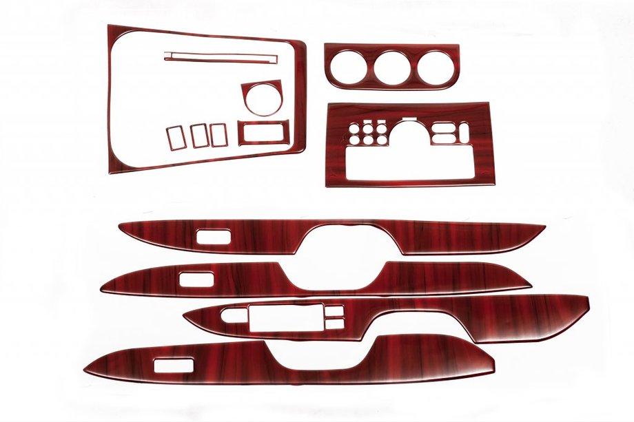 Fiat Sedici 2006-2014 Armaturenbrett Abdeckungen (Hartman) Aluminium Image
