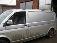Volkswagen T5 Transporter 2003-2010 Dachreling Chrom Lange Basis, Kunststofffüße Foto 2