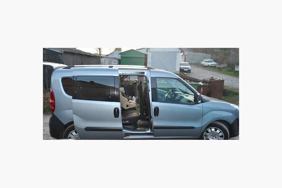 Fiat Doblo II 2010-2022 Dachreling Chrom Standard, Metallfüße Foto 7