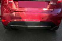 Ford Fiesta 2008-2017 Heckstoßstangenleiste Edelstahl Foto 1