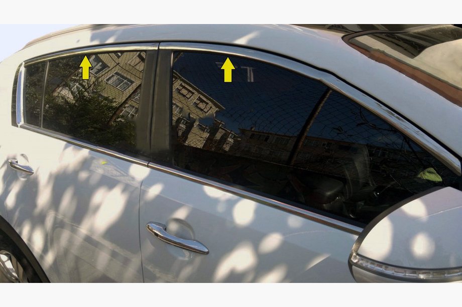 Kia Sportage 2010-2015 Obere Türleisten Edelstahl (4 Stück) Image