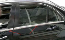 Mercedes C-class W204 2007-2015 Chrom Fensterleisten Abdeckungen (6 Stk, Edelstahl) Foto 5