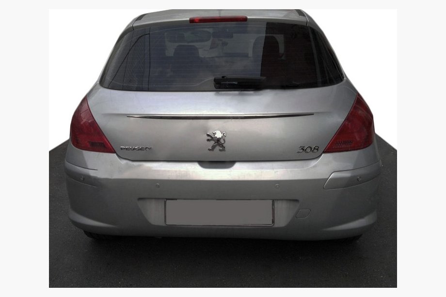 Peugeot 308 2007-2013 Chromleiste über dem Kennzeichen (Edelstahl) Image