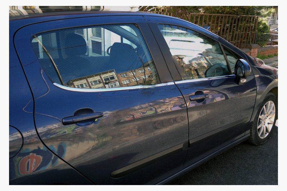 Peugeot 308 2007-2013 Fensterleisten Chrom (4 Stk, Edelstahl) Image