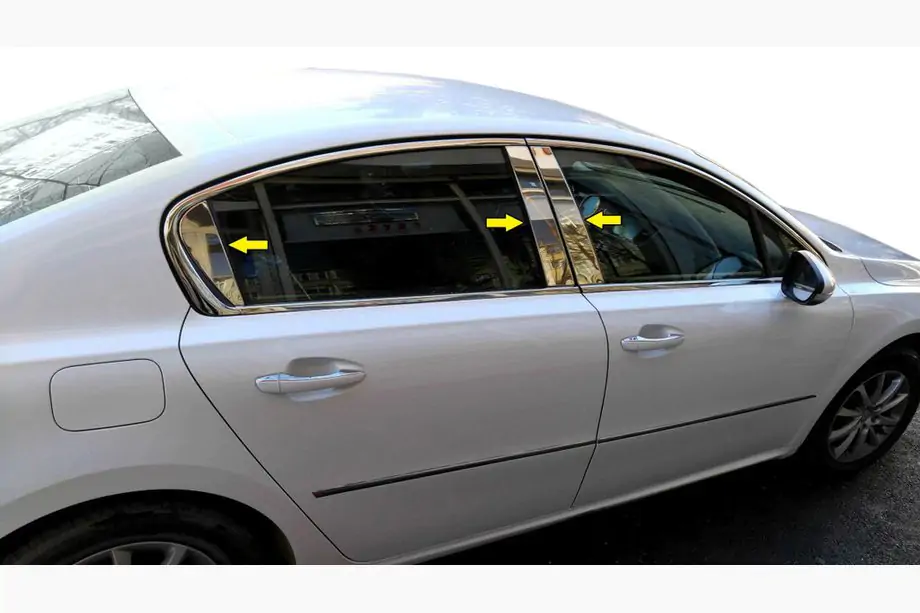 Peugeot 508 2010-2018 Edelstahl Säulenabdeckungen Image