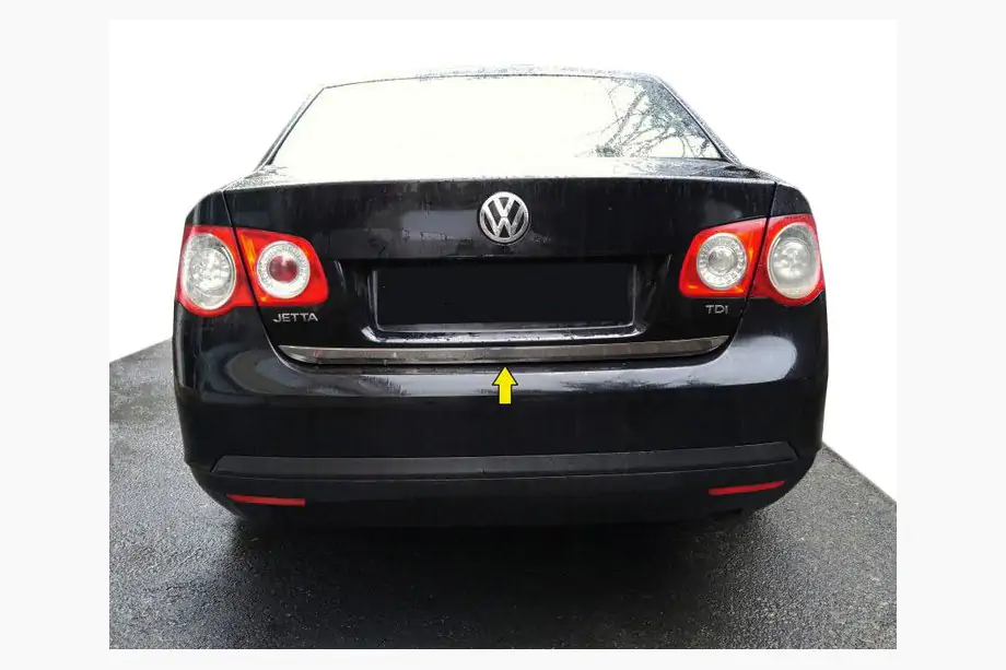 Volkswagen Jetta 2006-2011 Kofferraumleiste Edelstahl Image