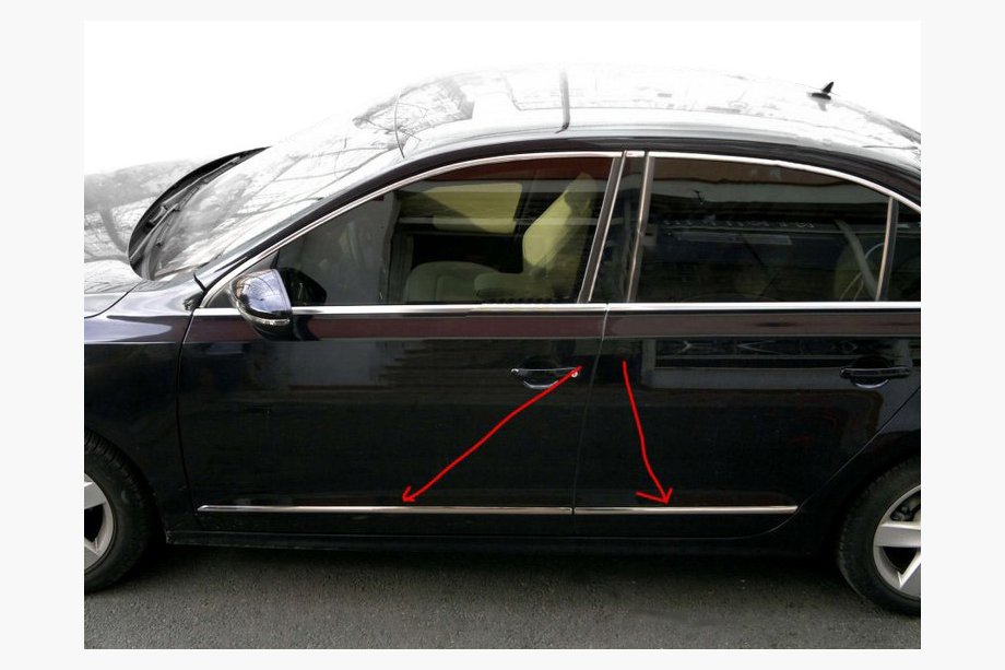 Volkswagen Jetta 2011-2018 Türleisten Edelstahl Image