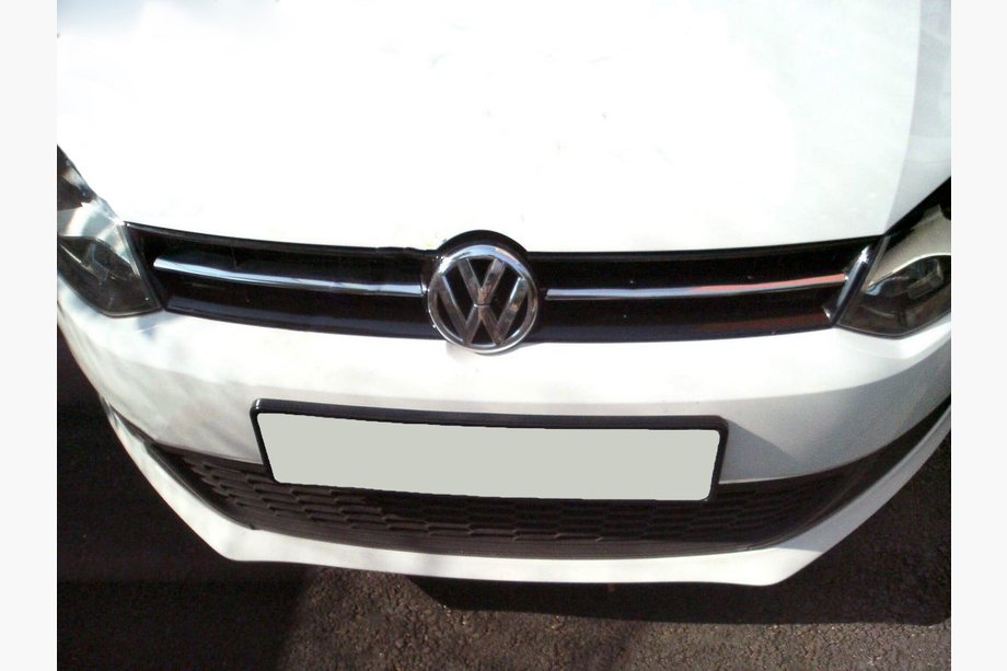 Volkswagen Polo 2010-2017 Chrom Kühlergrill Blenden HB (2009-2013, 2 Stk, Edelstahl) Foto 1