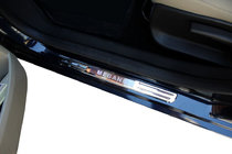 Renault Megane II 2004-2009 Kabellose Einstiegsleisten mit Beleuchtung (2 Stk, Edelstahl) Foto 1