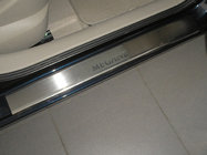 Renault Megane II 2004-2009 Einstiegsleisten Abdeckungen Nataniko (4 Stk., Edelstahl) Premium - 3M Klebeband, 0.8 mm Foto 1