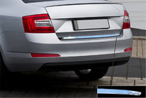 Skoda Octavia III A7 2013-2019 Kofferraumleiste Edelstahl OmsaLine - Italienischer Edelstahl Foto 1