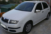 Skoda Fabia 2000-2007 Spiegelabdeckungen 2006↗ (2 Stk, Edelstahl) Foto 4