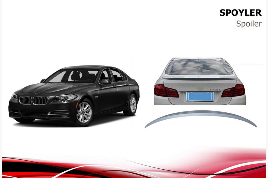 BMW 5 Series F10/F11 2010–2016 Heckspoiler Niken (grundiert zum Lackieren) Image