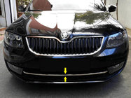 Skoda Octavia III A7 2013-2019 Edelstahl Frontstoßstangenabdeckung 13-17 Carmos - Türkischer Edelstahl Foto 2