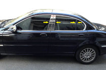 Jaguar X-Type 2001-2009 Edelstahl Säulenabdeckungen Foto 1