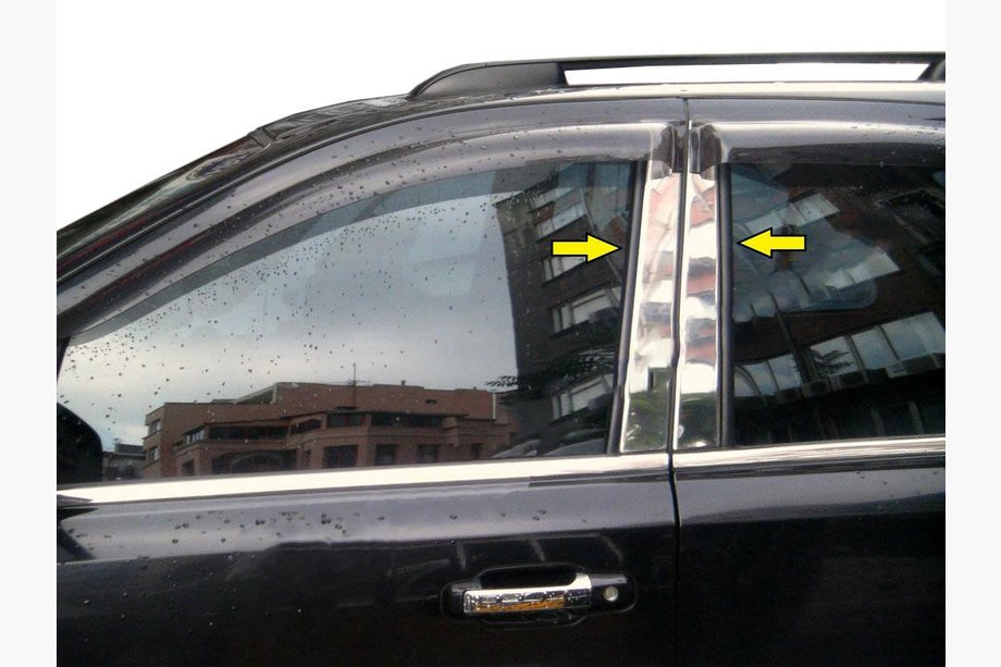 Mitsubishi L200 2015-2024 Edelstahl Türsäulen Zierleisten (6 Stk) Image