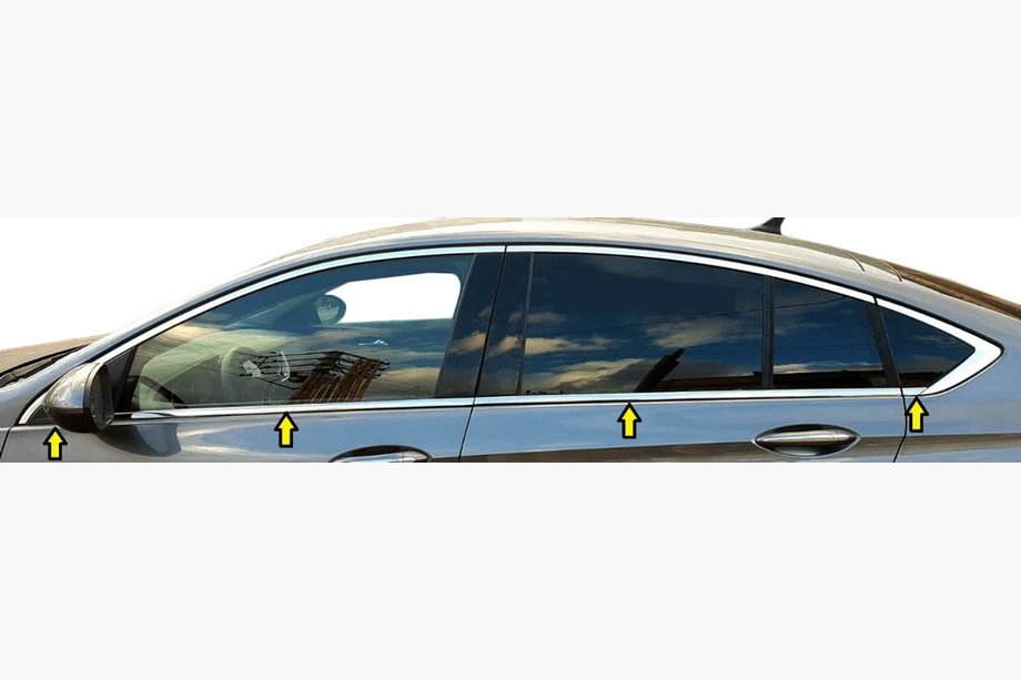 Opel Insignia 2017-2022 Fensterzierleisten Edelstahl (8 Stk) Image