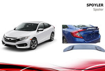 Honda Civic Sedan X 2016-2021 Heckspoiler Niken V2 (grundiert zum Lackieren) Foto 3