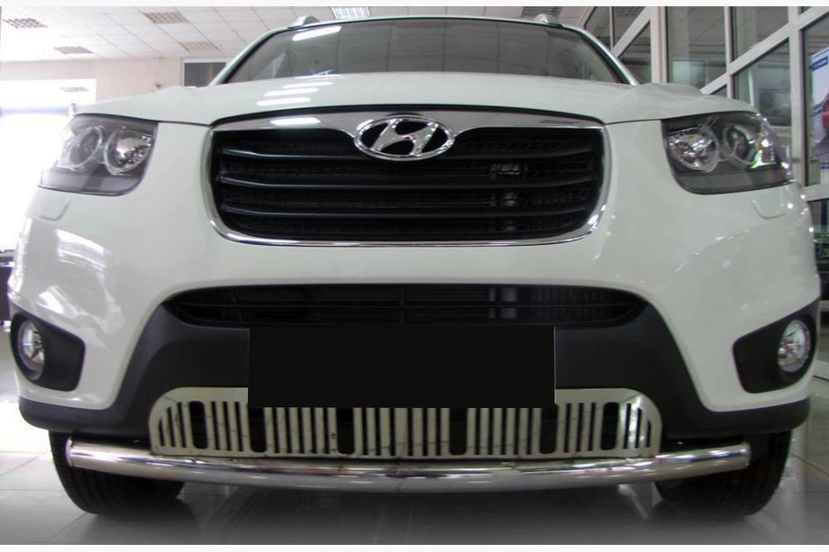 Hyundai Santa Fe 2 2006-2012 Frontschutzbügel ST008-Special (Edelstahl) Image