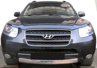 Hyundai Santa Fe 2 2006-2012 Frontschutzbügel ST008-Oval (Edelstahl) Foto 1