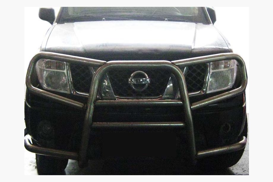 Nissan Navara 2006-2015 Frontbügel WT025 Doppel (Edelstahl) Image