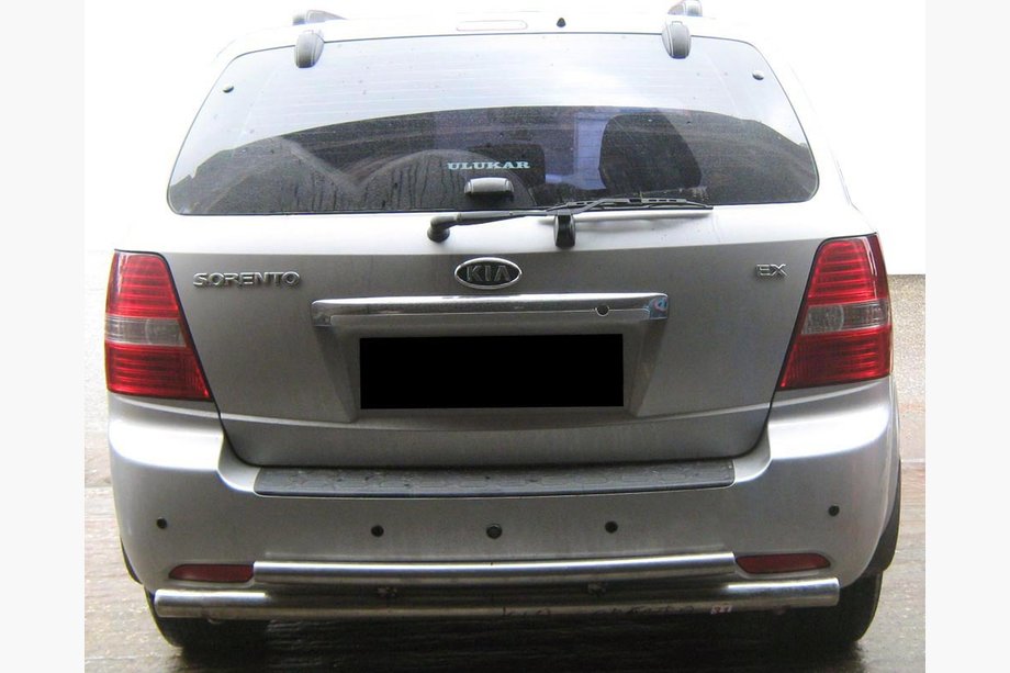 Kia Sorento I BL 2002-2009 Heckbügel AK002-Doppelt (Edelstahl) Image