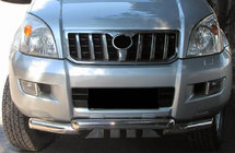 Toyota Land Cruiser Prado 120 2002-2009 Frontbügel ST012 (Edelstahl) Foto 1